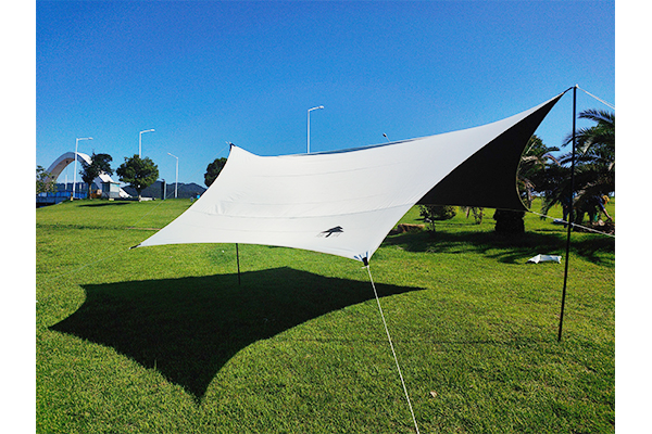 LvYin outdoor octagonal butterfly awning + awning pole