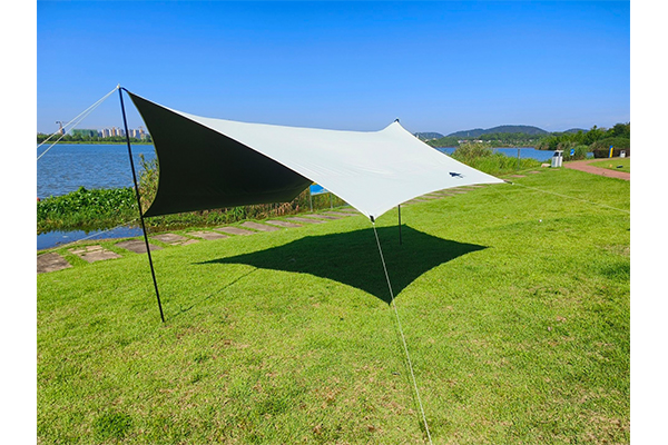 LvYin outdoor octagonal butterfly awning + awning pole