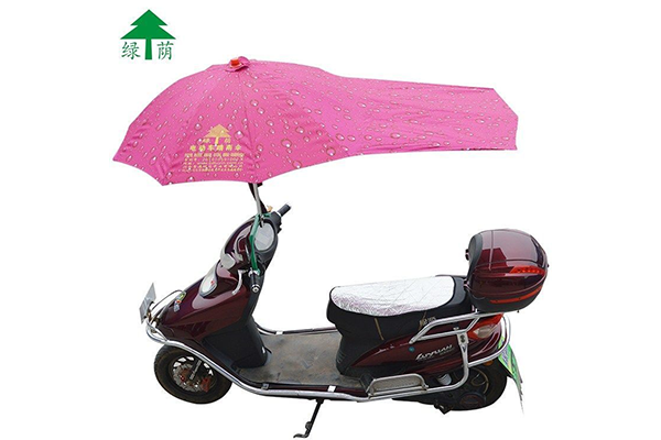 LvYin-Electric Vehicle Vinyl Extra Large Umbrella + 7-Shaped Bracket