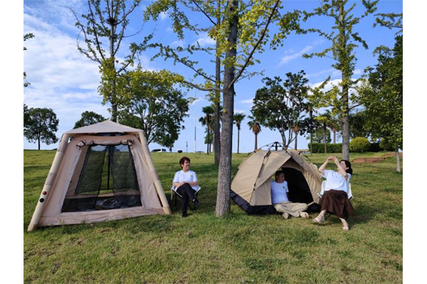 Can the Quick-Opening TPU Inflatable Tent meet the beautiful outdoor scenery?